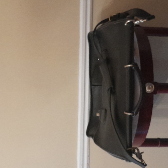 Coach Vintage Black Briefcase Messenger Bag Very Large - Picture 11 of 12